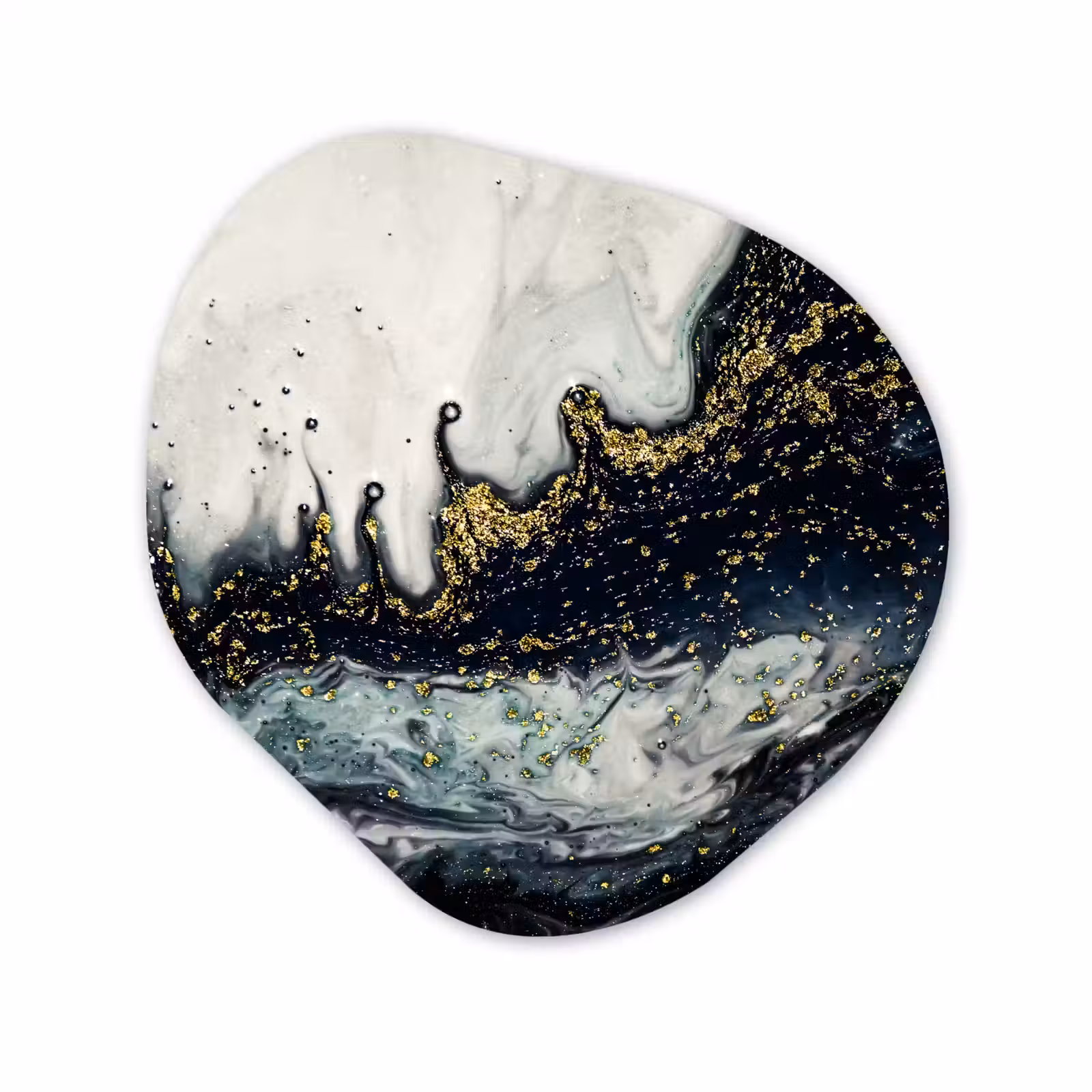 Organisch schilderij - Forex - Marmer - Abstract - Goud - Luxe — 1