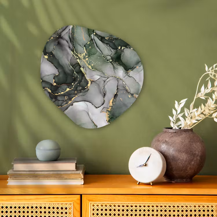 Organisch schilderij - Forex - Luxe - Marmer - Groen — 2