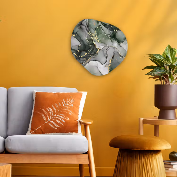 Organisch schilderij - Forex - Luxe - Marmer - Groen — 3