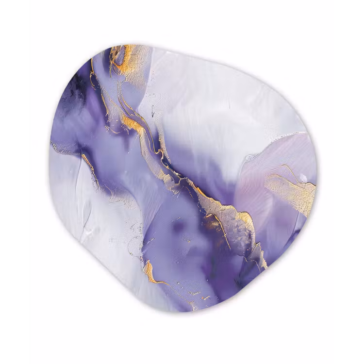Organisch schilderij - Forex - Paars - Modern - Marmer - Abstract — 1