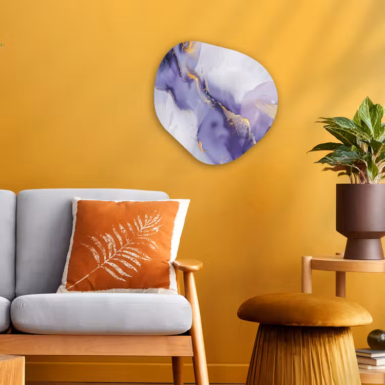 Organisch schilderij - Forex - Paars - Modern - Marmer - Abstract — 3