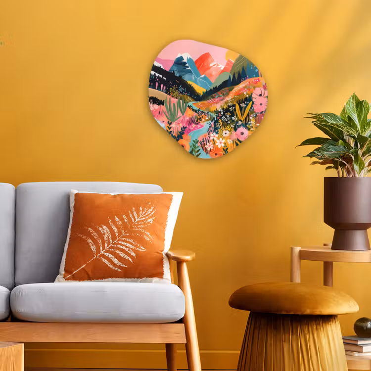 Organisch schilderij - Forex - Rivier - Diepte - Bloemen — 3