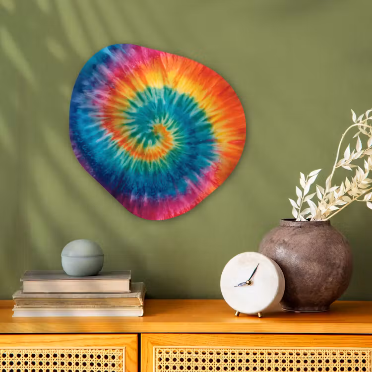 Organisch schilderij - Forex - Regenboogkleuren - Tie dye - — 2