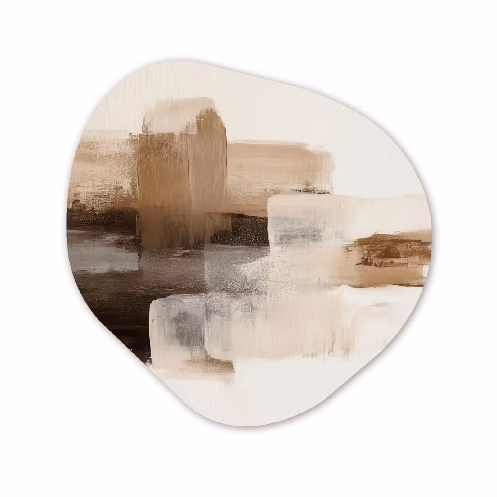 Organisch schilderij - Forex - Penseelstreken - Abstract landschap - Rust — 1