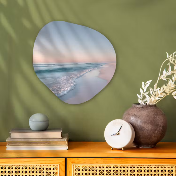 Organisch schilderij - Forex - Kustlijn - Pastel - water — 2