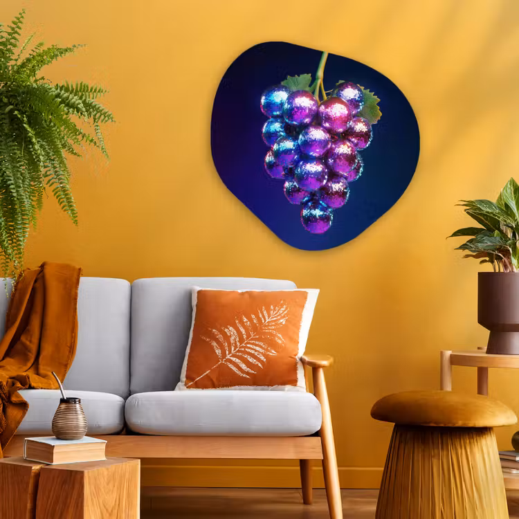 Organisch schilderij - Glas - Paars - Disco - Feest - Druif — 3