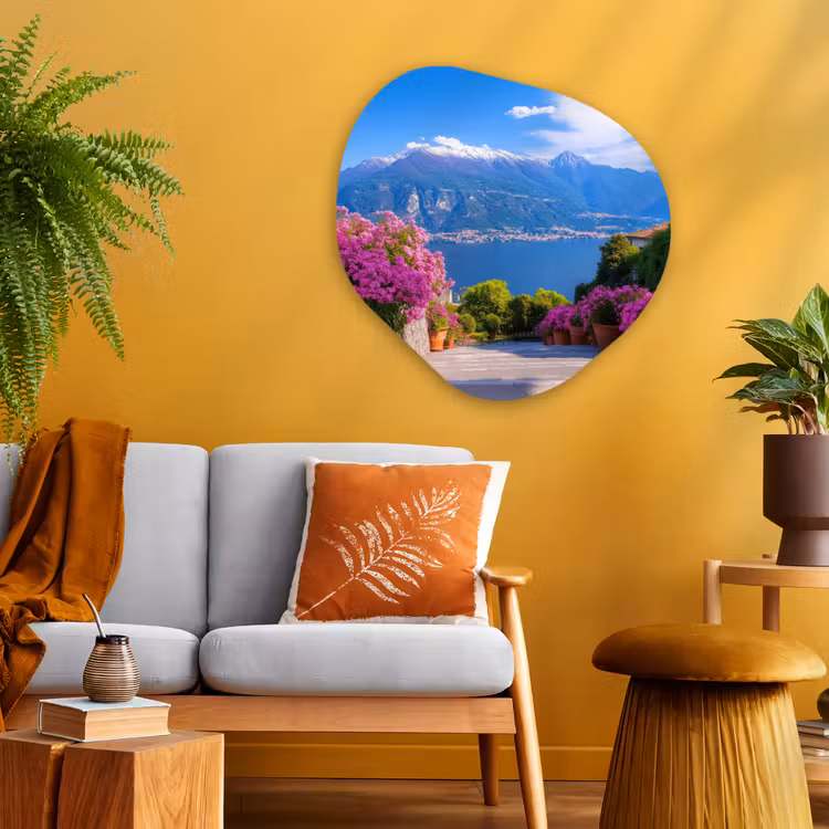 Organisch schilderij - Glas - Lake Como - Italië - Landschap — 3
