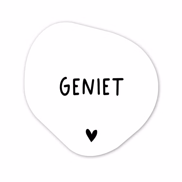 Organisch schilderij - Forex - Spreuken - Geniet - Quotes — 1