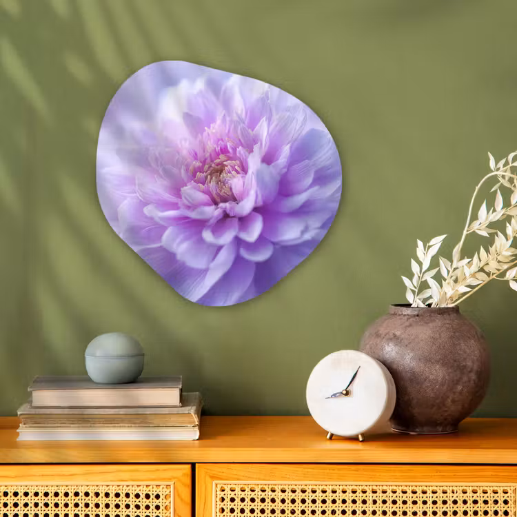 Organisch schilderij - Forex - Paars - Dahlia - Dromerig — 2
