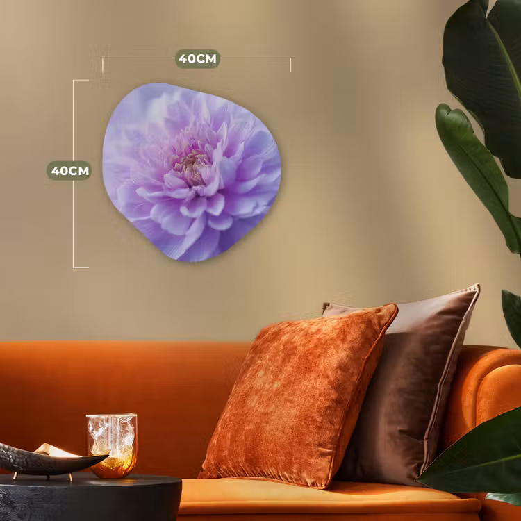 Organisch schilderij - Forex - Paars - Dahlia - Dromerig — 4