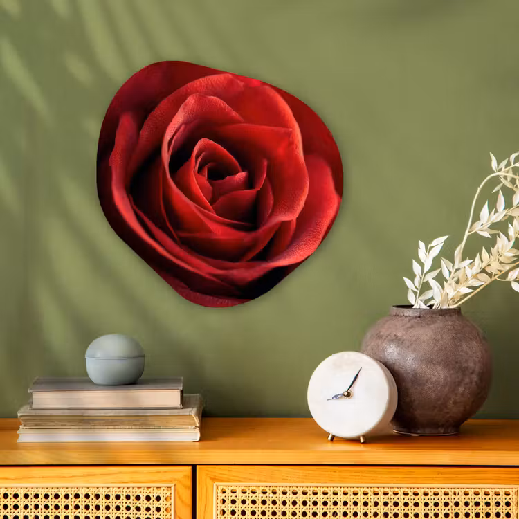 Organisch schilderij - Forex - Rood - Roos - Romantisch — 2