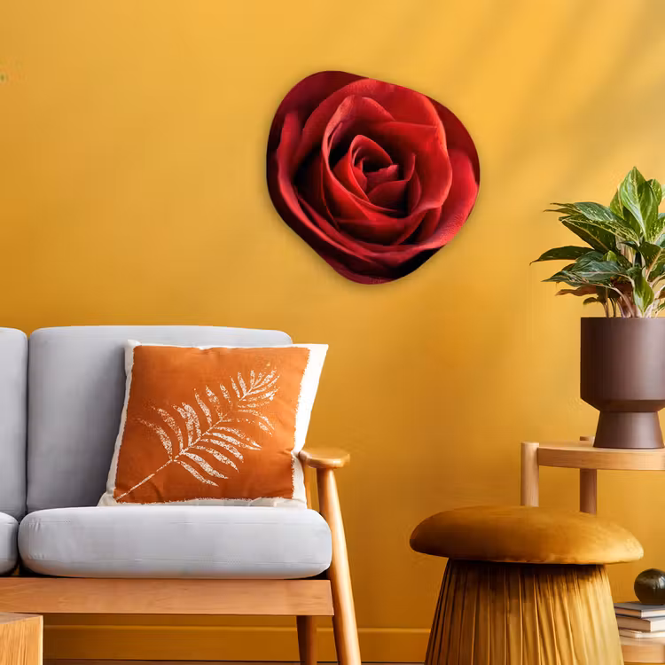 Organisch schilderij - Forex - Rood - Roos - Romantisch — 3