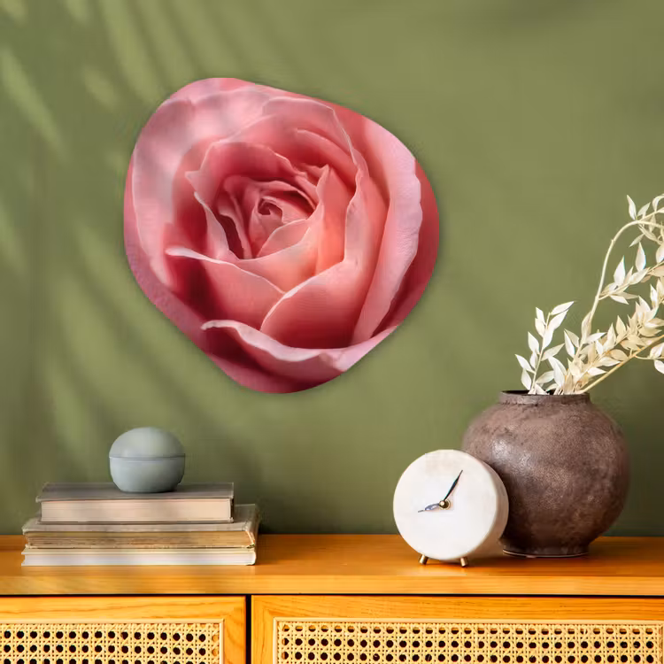 Organisch schilderij - Forex - Roze - Roos - Romantisch — 2