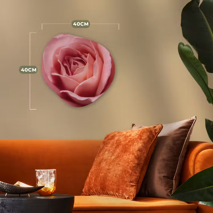 Organisch schilderij - Forex - Roze - Roos - Romantisch — 4