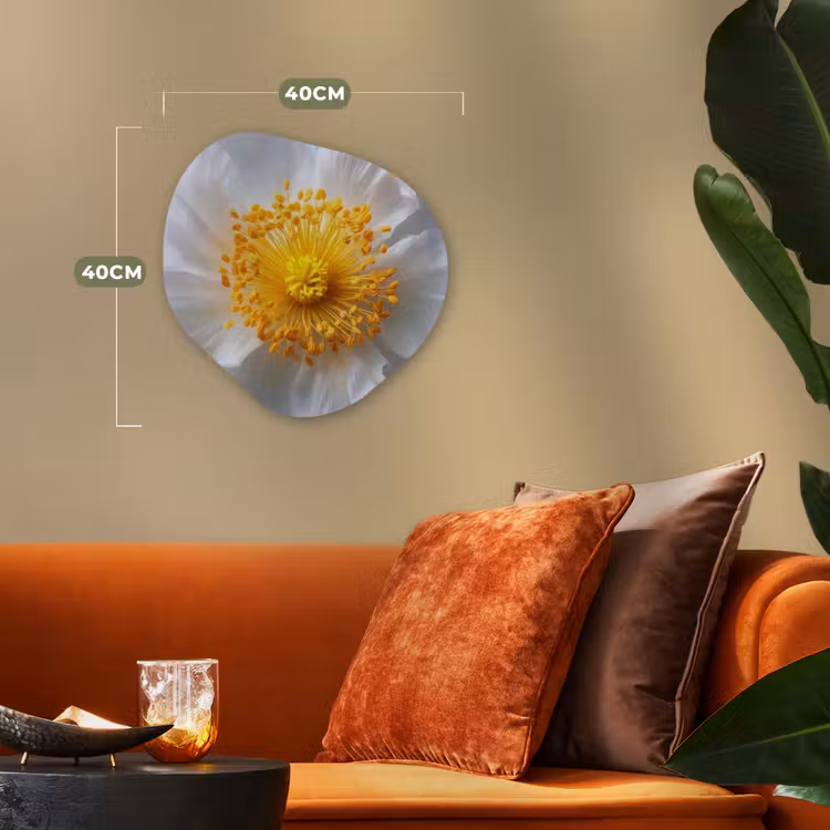 Organisch schilderij - Forex - Wit - Bloem - Elegant — 4