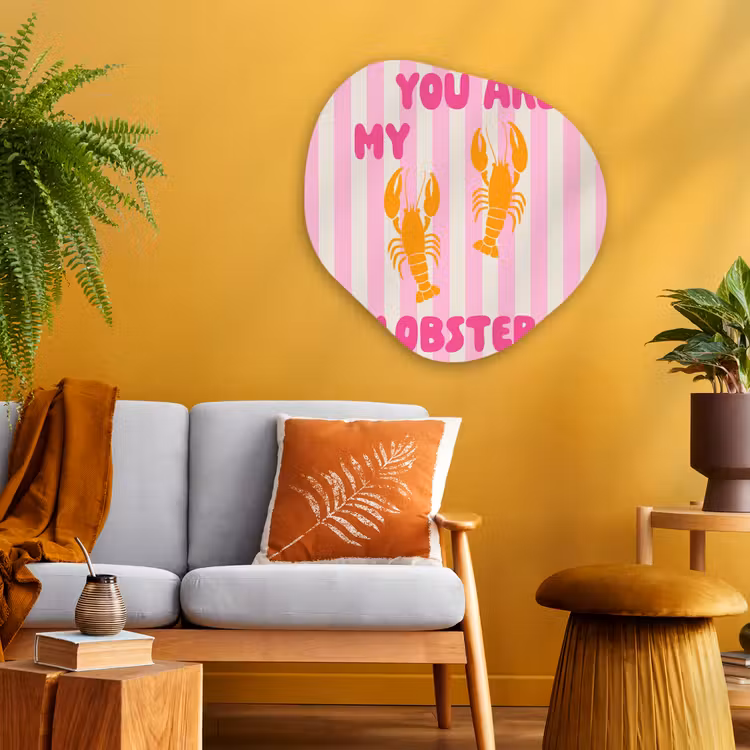 Organisch schilderij - Glas - Lobster - Love - Valentijn — 3
