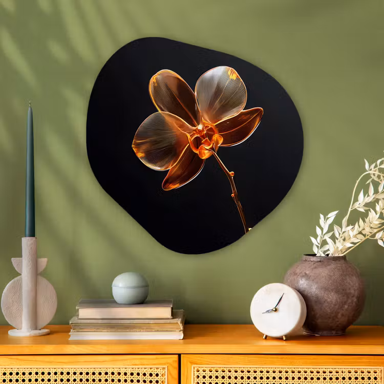Organisch schilderij - Glas - Orchidee - Doorzichtig - Bloem — 2