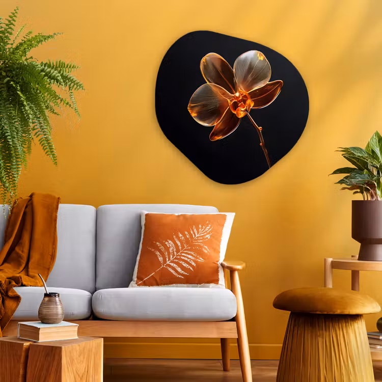 Organisch schilderij - Glas - Orchidee - Doorzichtig - Bloem — 3