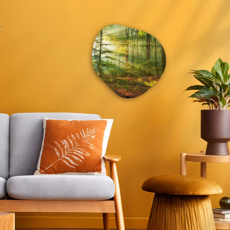 Organisch schilderij - Forex - Zon - Bos - Bomen - Natuur - Herfst — 3