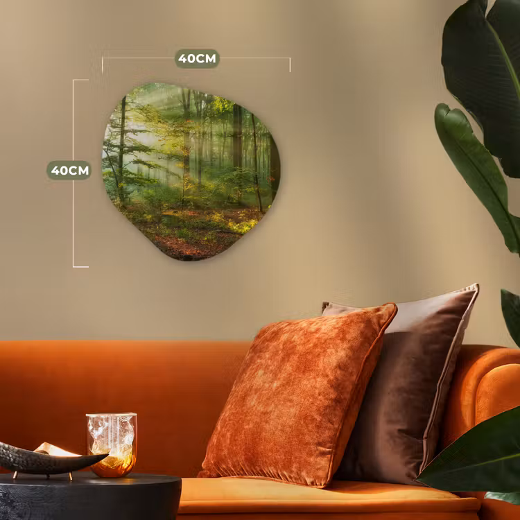 Organisch schilderij - Forex - Zon - Bos - Bomen - Natuur - Herfst — 4