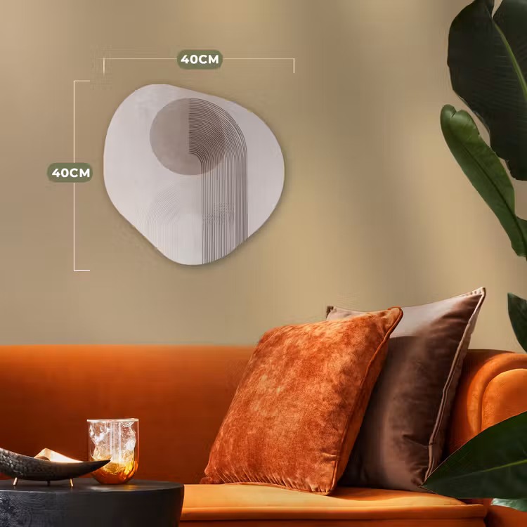 Organisch schilderij - Forex - Minimalistisch - Cirkel - Lichtgrijs — 4