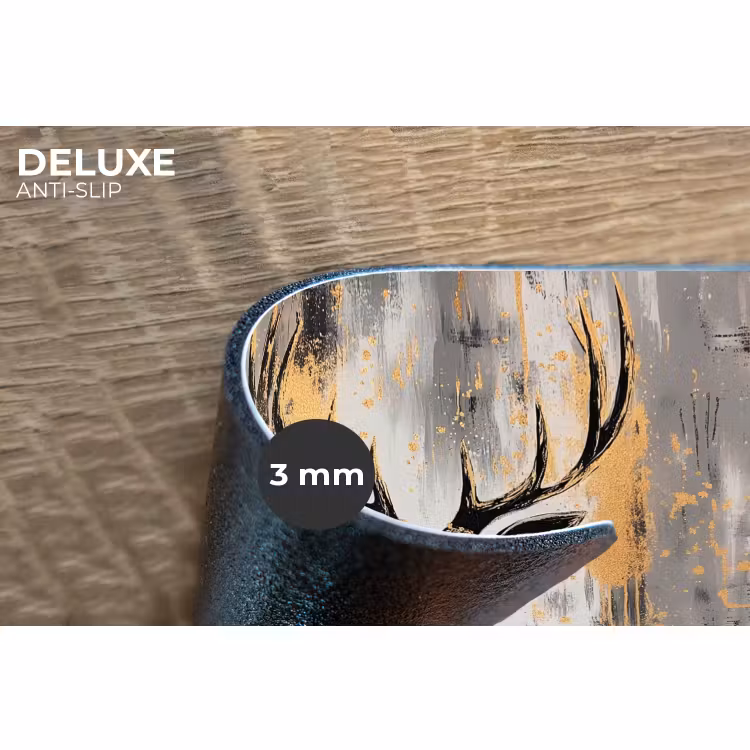 Placemat - 6 stuks - Abstract - Hert - Gewei - Goud — 4