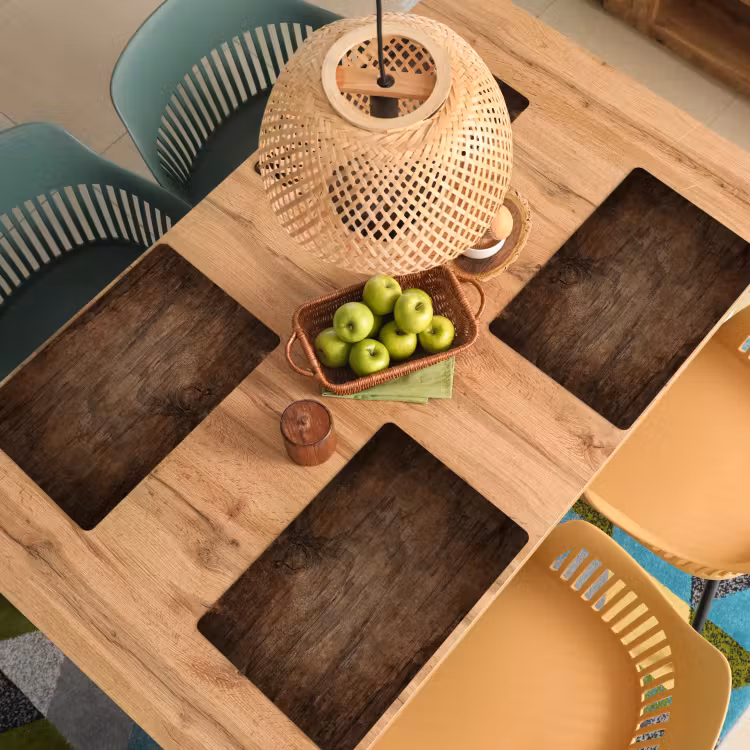 Placemat - 6 stuks - Antiek Schuurhout — 6