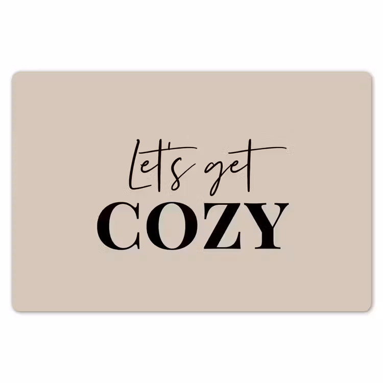 Placemat - 6 stuks - Beige - Winter - Quote - Cozy — 7
