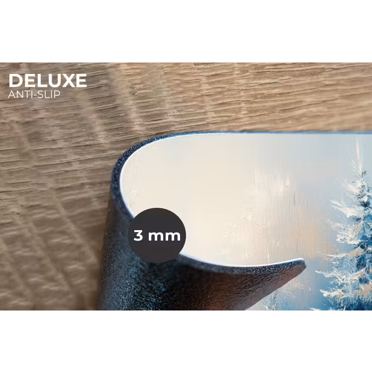 Placemat - 6 stuks - Bos - Winter - Natuur - Abstract - Sneeuw — 4