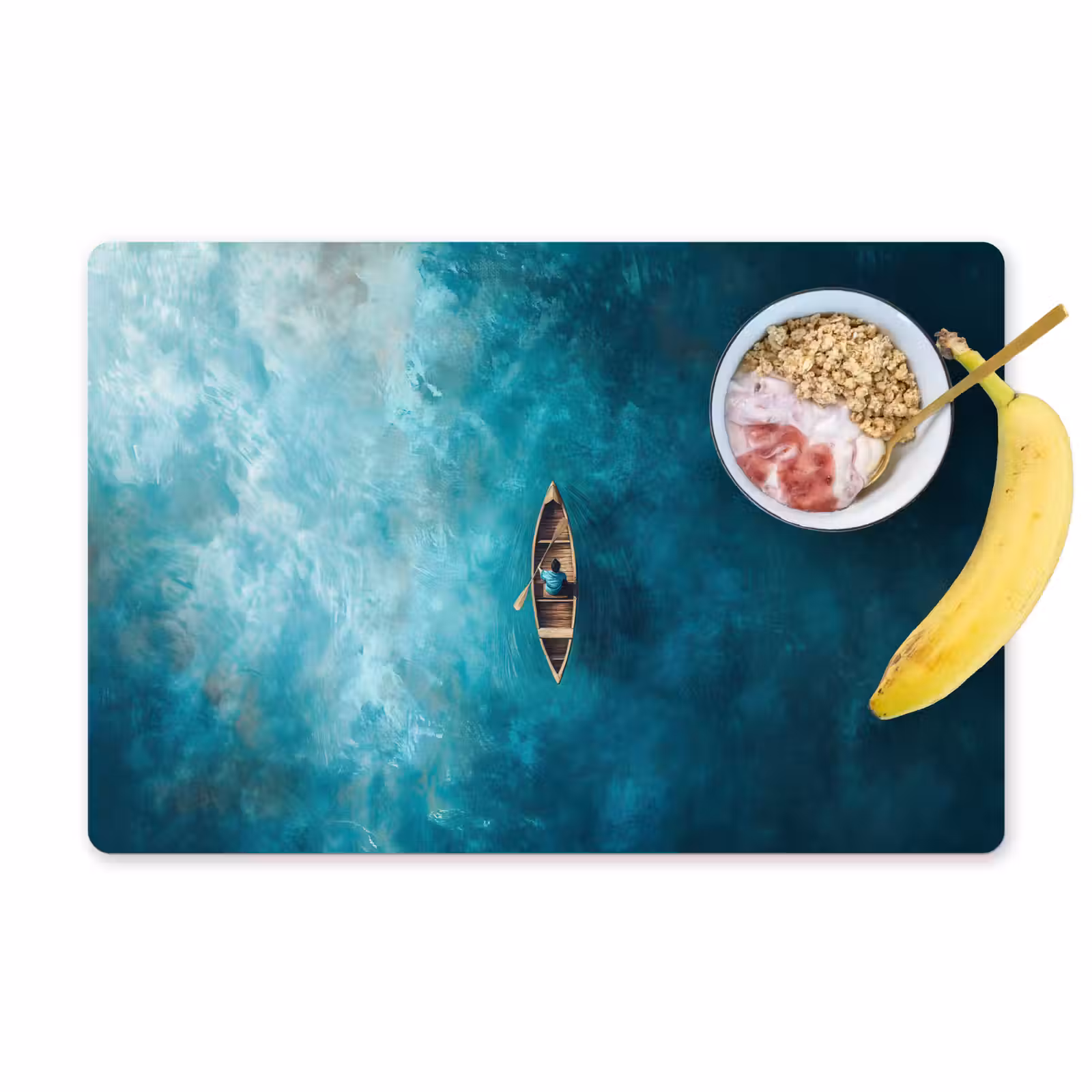 Placemat - 6 stuks - Bootje - Water - Blauw — 1