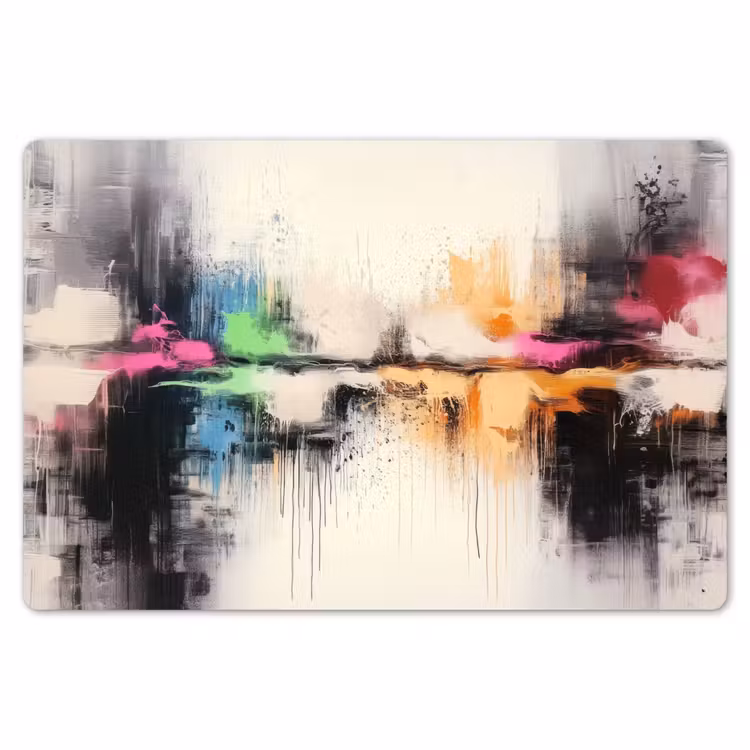 Placemat - 6 stuks - Abstract - Kleurexplosie - Landschap — 7