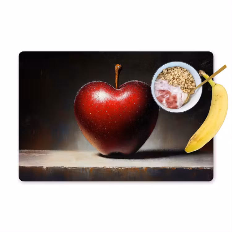 Placemat - 6 stuks - Apple - Hart - Rood — 1