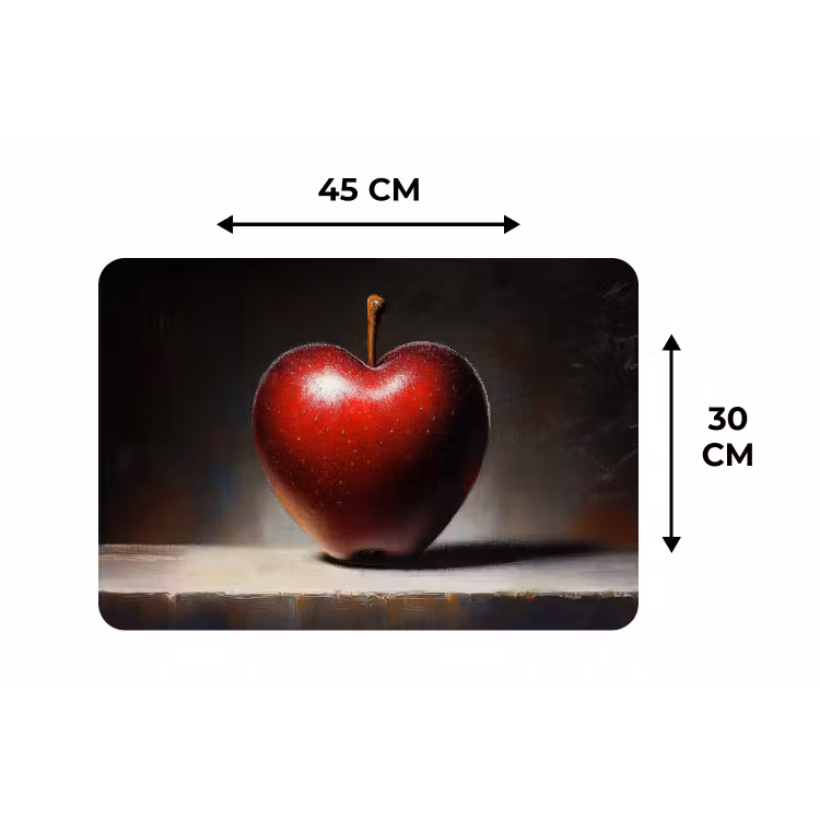 Placemat - 6 stuks - Apple - Hart - Rood — 3