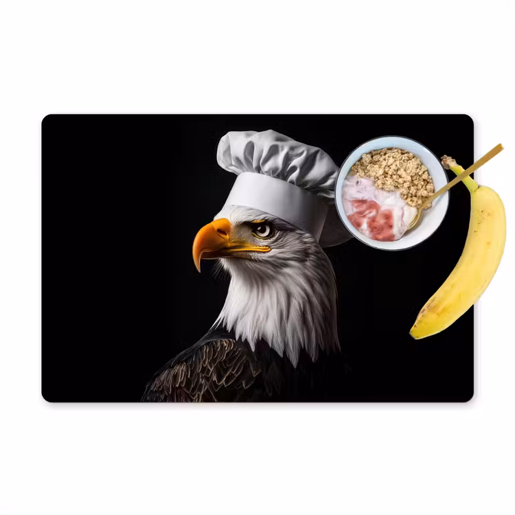 Placemat - 6 stuks - Arend -Amerika - Koksmuts - Vogel - Stoer — 1