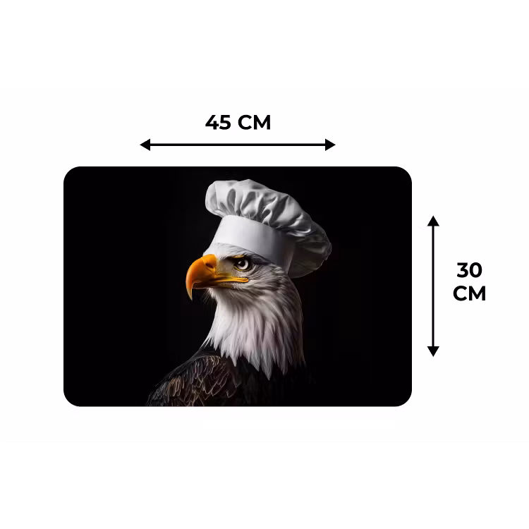 Placemat - 6 stuks - Arend -Amerika - Koksmuts - Vogel - Stoer — 3
