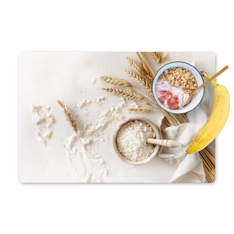 Placemat - 6 stuks - Bloem - Hout - Tarwe — 1