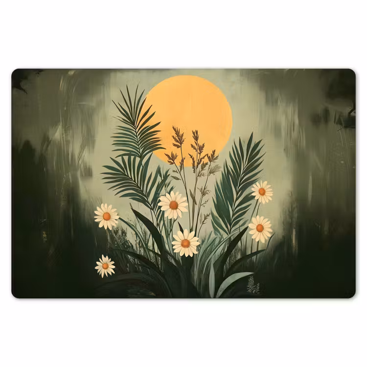 Placemat - 6 stuks - Bloemen - Bladeren - Zon - Groen — 7