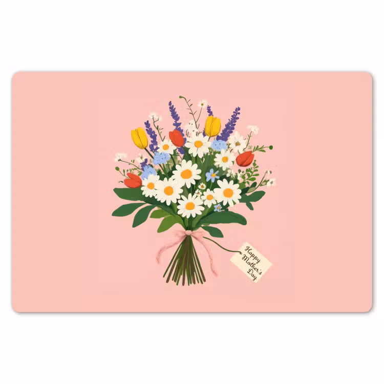 Placemat - 6 stuks - Bloemen - Lint - Kaartje — 7