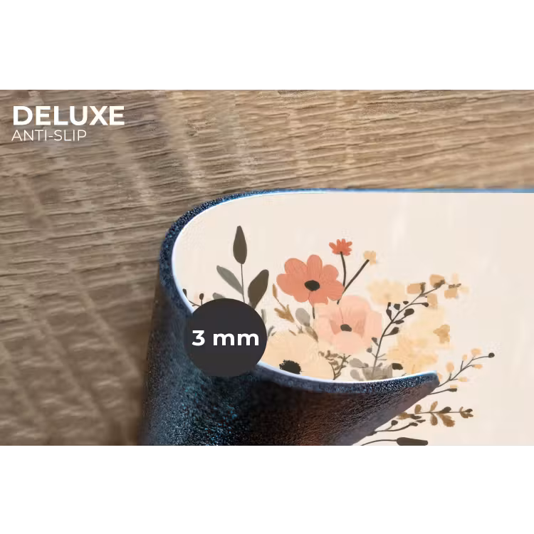 Placemat - 6 stuks - Bloemen - Quote - Beige - Lint — 4