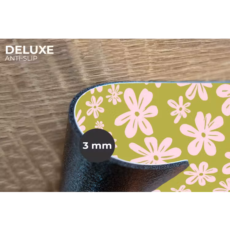 Placemat - 6 stuks - Bloemen - Roze - Getekend - Patroon — 4