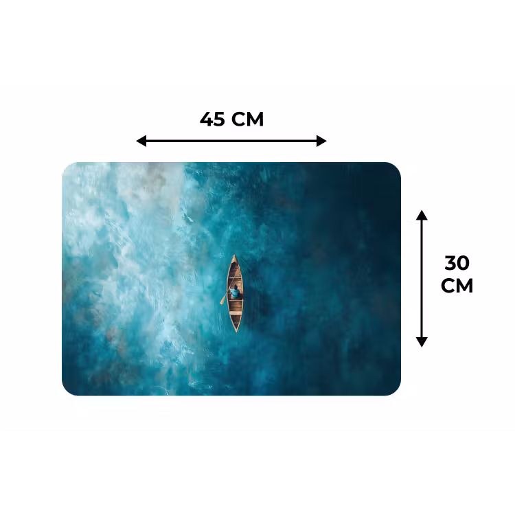 Placemat - 6 stuks - Bootje - Water - Blauw — 3