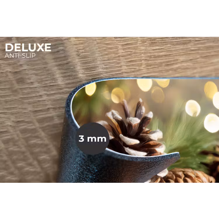 Placemat - 6 stuks - Dennenappels - Kerstsfeer - Bruin - Groen — 4