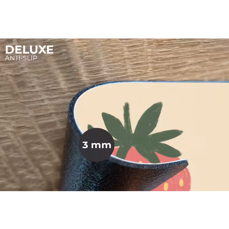 Placemat - 6 stuks - Aardbei - Minimalistisch - Rood - Fruit — 4