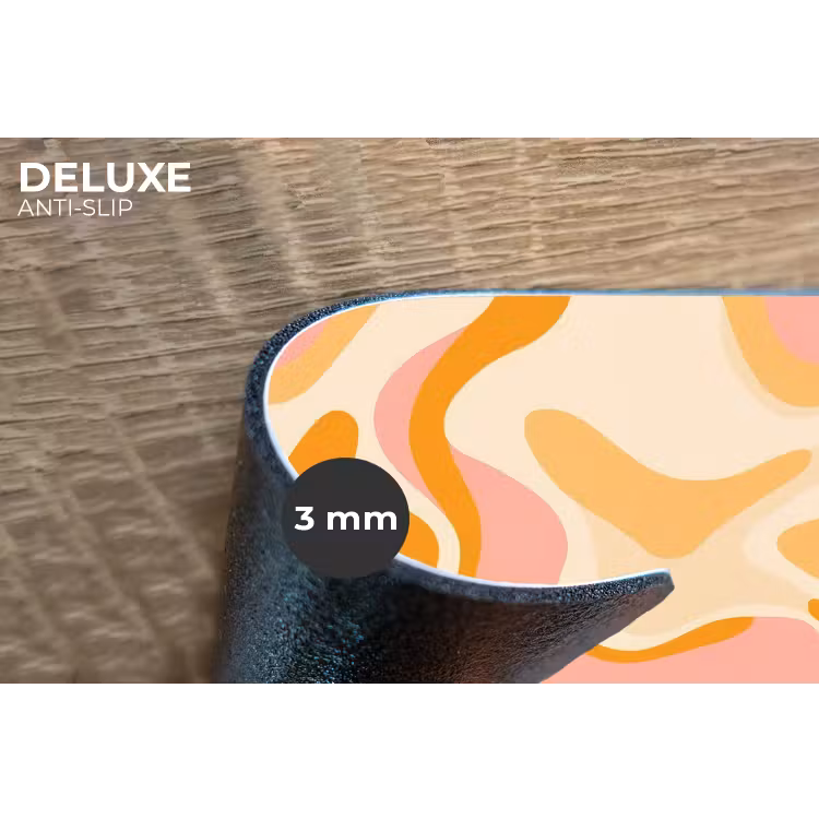 Placemat - 6 stuks - Abstract - Golvend - Oranje — 4