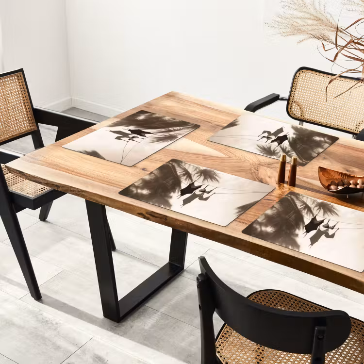 Placemat - 6 stuks - Badkleding - Palmbomen - Schaduw - Tropisch — 5