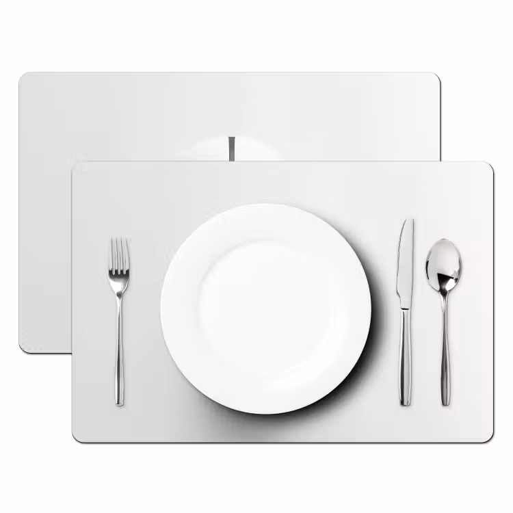 Placemat - 6 stuks - Basketbal - Wit - Schaduw - Lijnen — 2