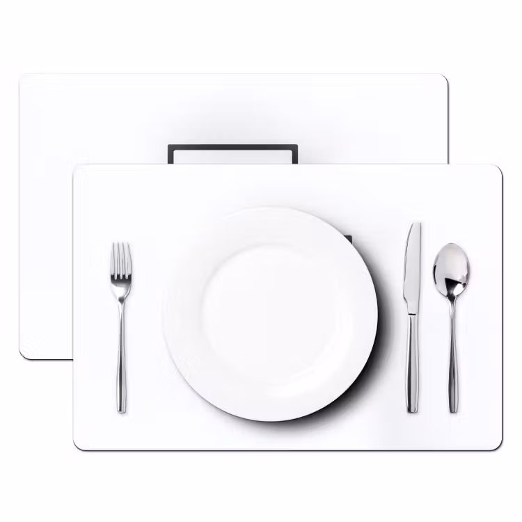 Placemat - 6 stuks - Basketbalbord - Minimalistisch - Zwart — 2