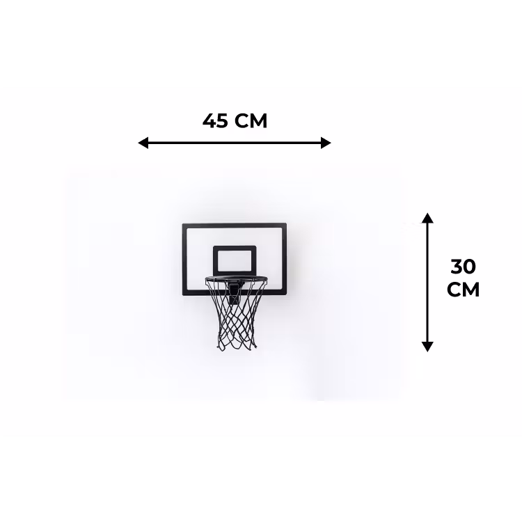 Placemat - 6 stuks - Basketbalbord - Minimalistisch - Zwart — 3