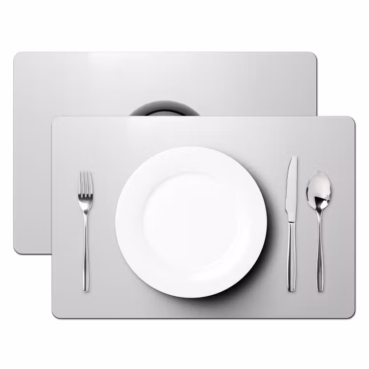 Placemat - 6 stuks - Biljartbal - Getal - Acht - Wit — 2