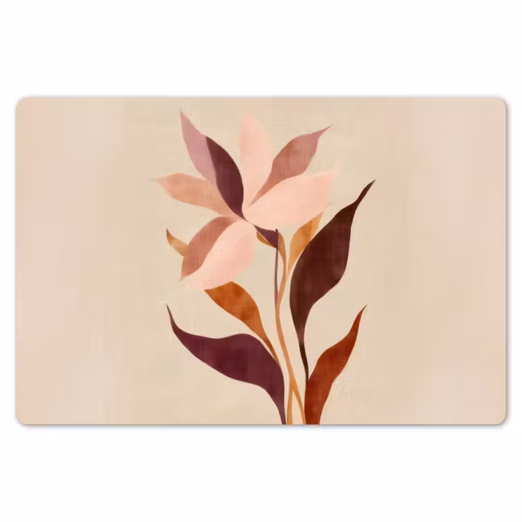 Placemat - 6 stuks - Bloemen - Blaadjes - Minimalistisch - Roze — 7